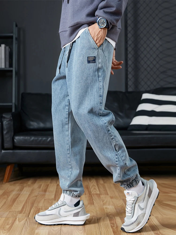 Men's Jogger jeans Streetwear Black and blue