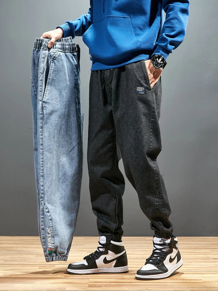 Men's Jogger jeans Streetwear Black and blue