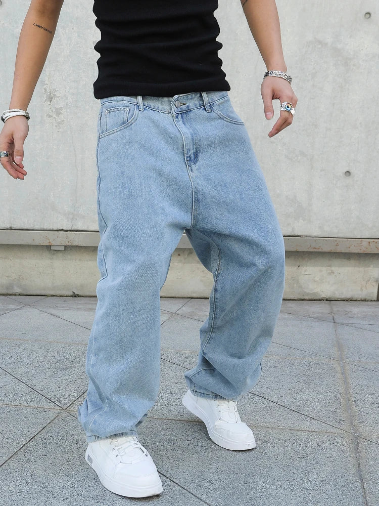 Men Baggy Jeans Oversize Straight
