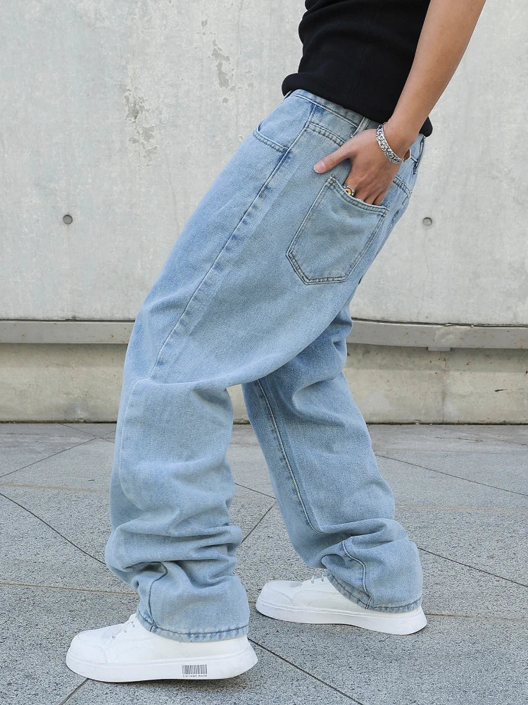 Men Baggy Jeans Oversize Straight