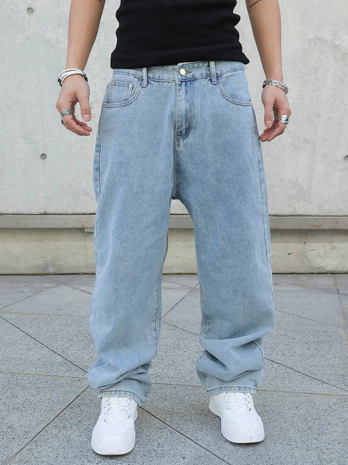 Men Baggy Jeans Oversize Straight